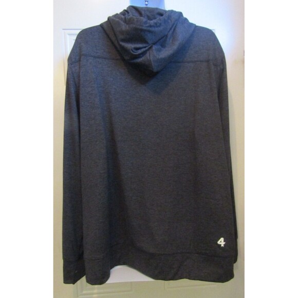 Fourlaps Hoodie NWT Pullover Gray Black Heather Stratus Lounge Mens Size 2XL - Picture 4 of 7